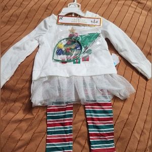 Size 3 Christmas outfit with head band